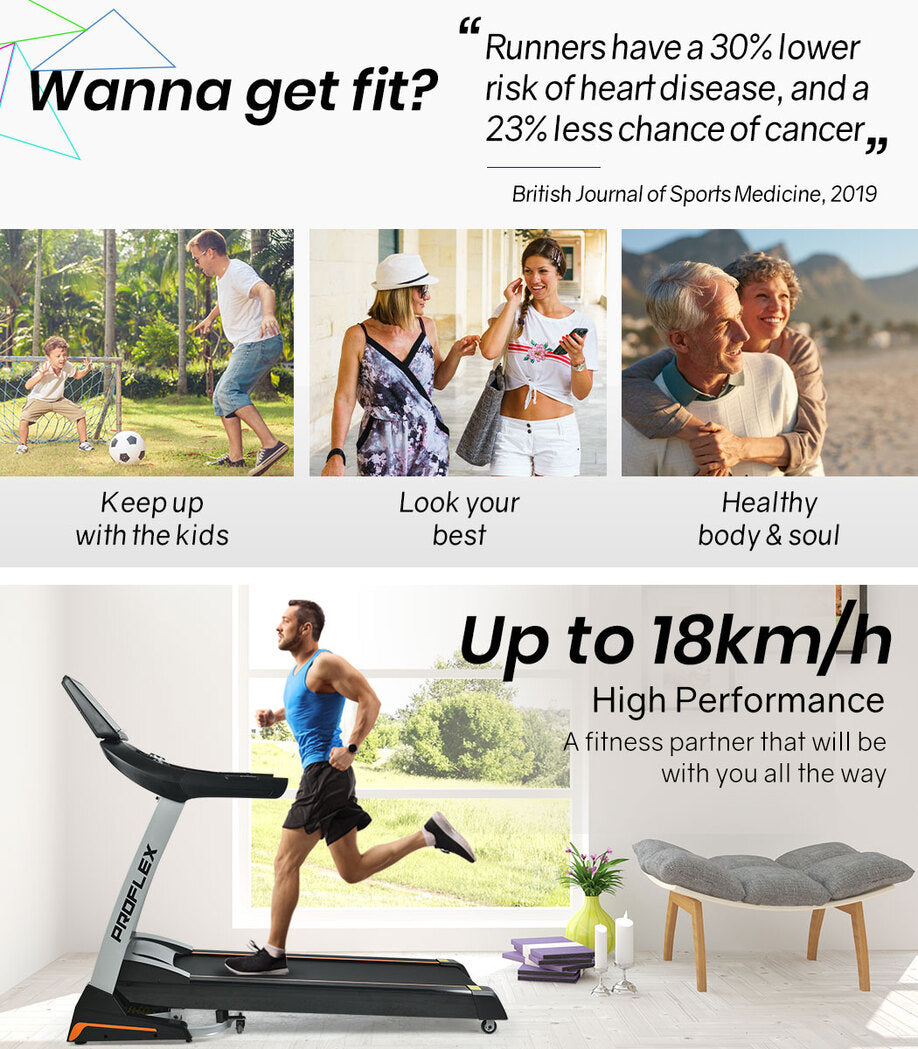 Wanna get fit men and women of different ages looking healthy with a treadmill.